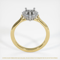 18K White & Yellow Antique Style Ring Setting Image