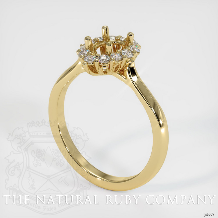 14K Yellow Gold Antique Style Ring Setting