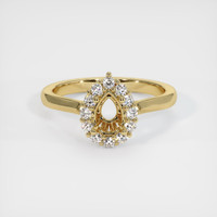 14K Yellow Gold Antique Style Ring Setting Image