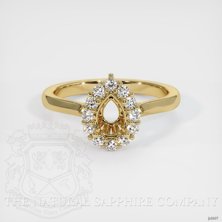 14K Yellow Gold Antique Style Ring Setting
