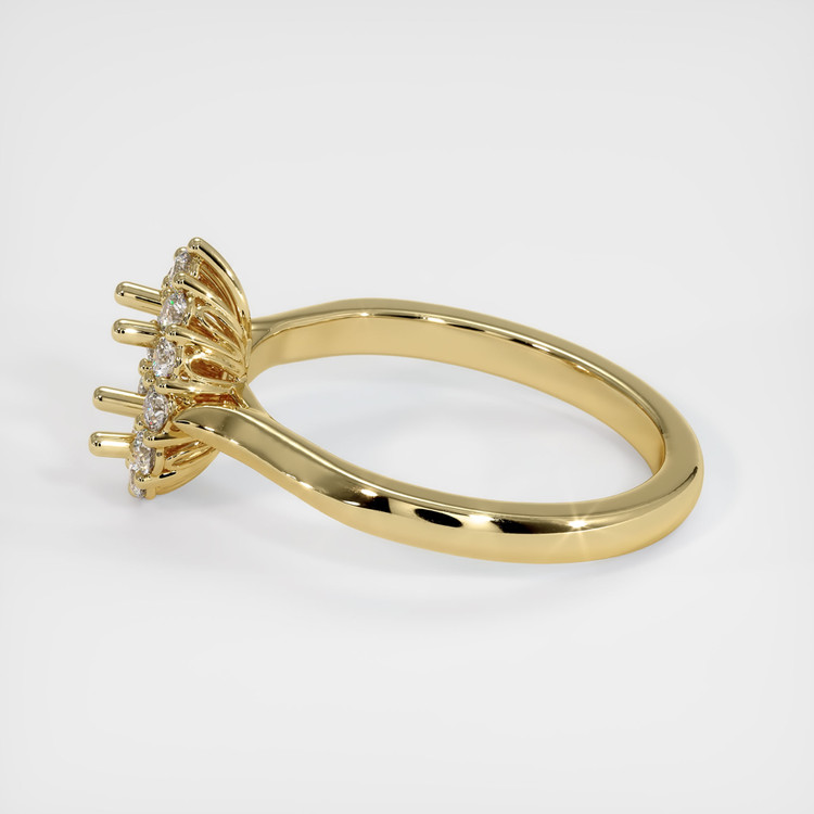 14K Yellow Gold Antique Style Ring Setting