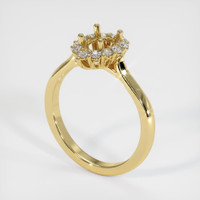 18K Yellow Gold Antique Style Ring Setting Video