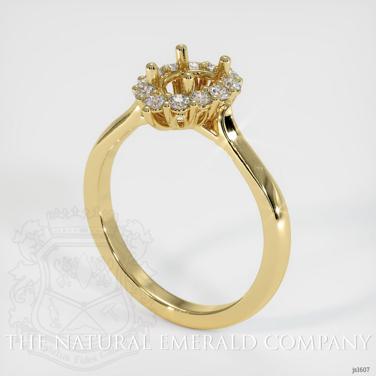 18K Yellow Gold Antique Style Ring Setting