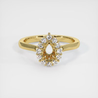 18K Yellow Gold Antique Style Ring Setting Image