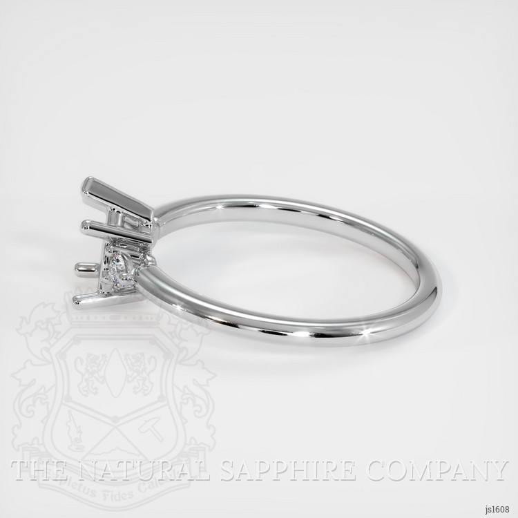 Platinum 950 Three Stone Ring Setting