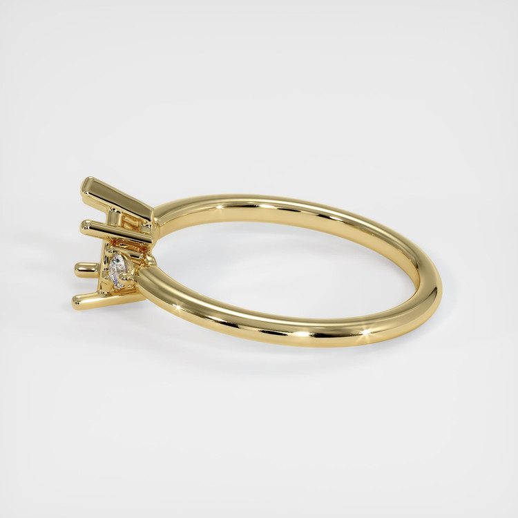14K Yellow Gold Three Stone Ring Setting