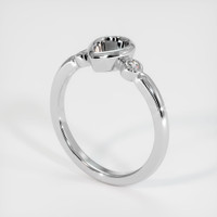 14K White Gold Three Stone Ring Setting Video