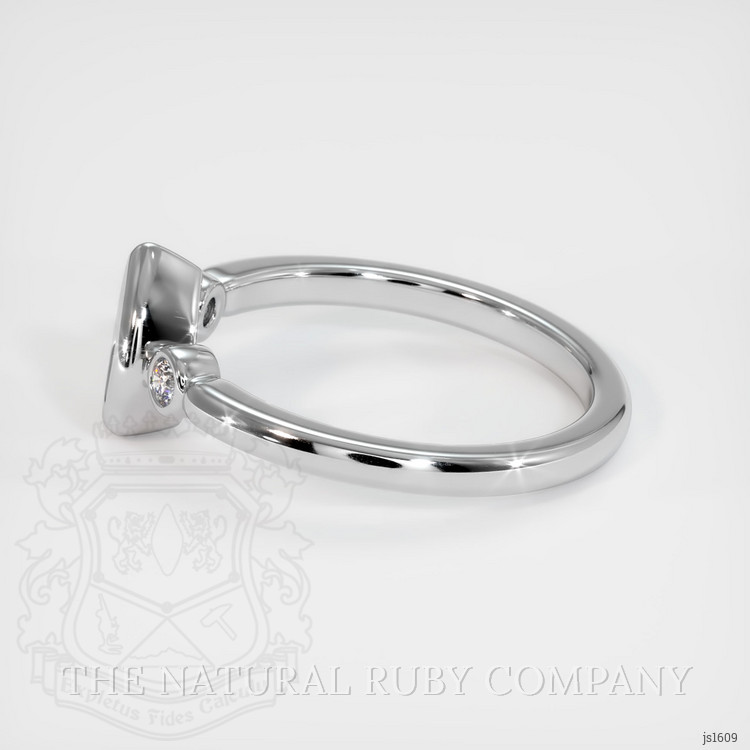 14K White Gold Three Stone Ring Setting