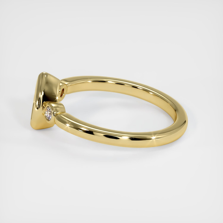 18K Yellow Gold Three Stone Ring Setting