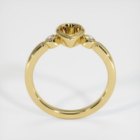 18K Yellow Gold Three Stone Ring Setting Image