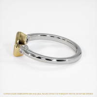 14K Yellow & White Three Stone Ring Setting Image