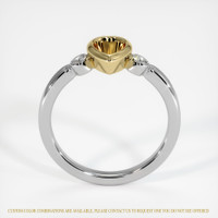 14K Yellow & White Three Stone Ring Setting Image