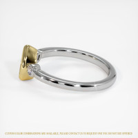 18K Yellow & White Three Stone Ring Setting Image