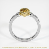 18K Yellow & White Three Stone Ring Setting Image