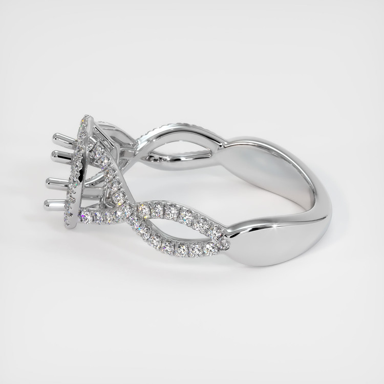 Platinum 950 Pave Ring Setting
