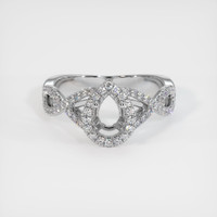 18K White Gold Pave Ring Setting Image
