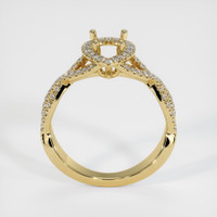 14K Yellow Gold Pave Ring Setting Image