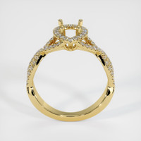 18K Yellow Gold Pave Ring Setting Image