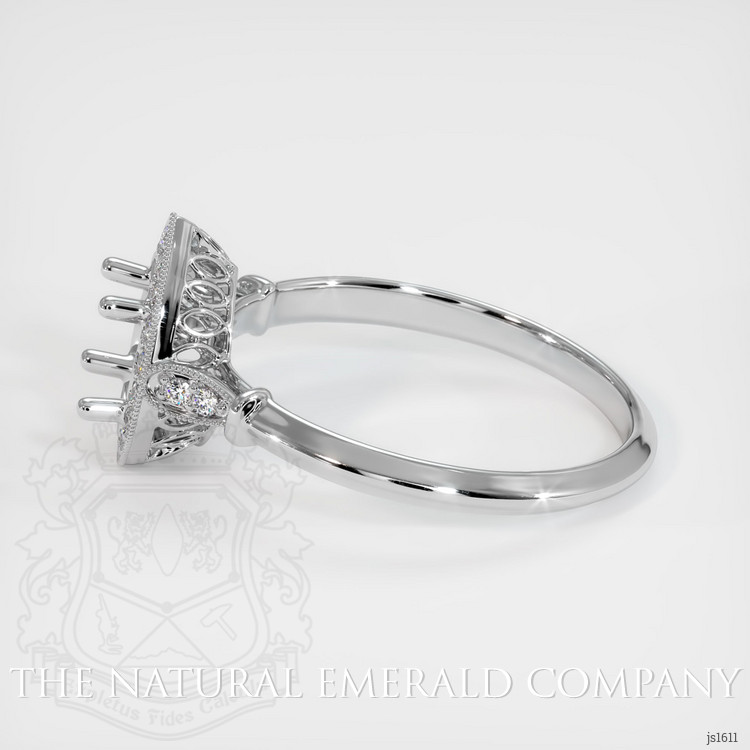 Platinum 950 Antique Style Ring Setting