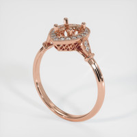 14K Rose Gold Antique Style Ring Setting Video