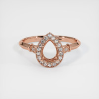 14K Rose Gold Antique Style Ring Setting Image