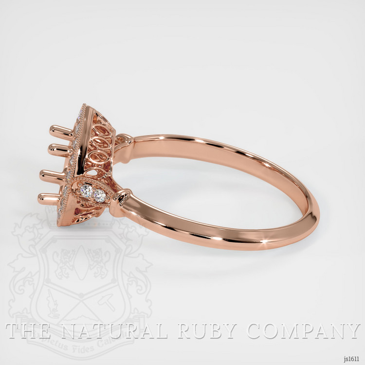 14K Rose Gold Antique Style Ring Setting