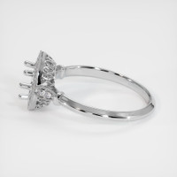 14K White Gold Antique Style Ring Setting Image