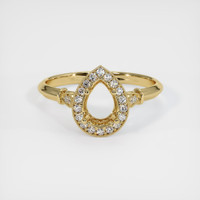 14K Yellow Gold Antique Style Ring Setting Image