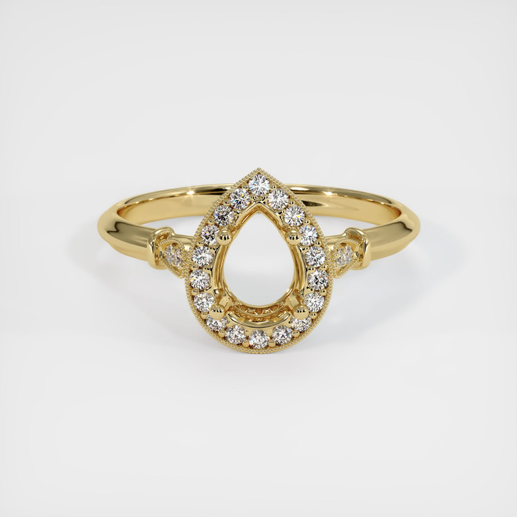 14K Yellow Gold Antique Style Ring Setting