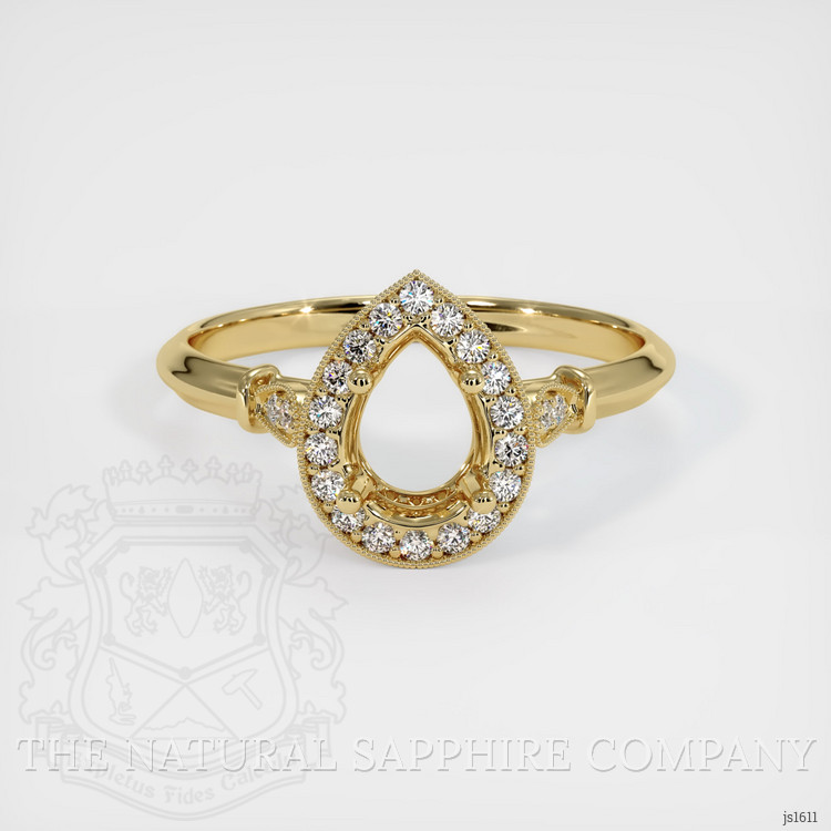 14K Yellow Gold Antique Style Ring Setting
