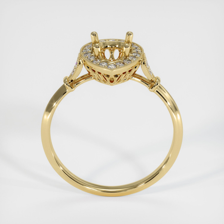 14K Yellow Gold Antique Style Ring Setting