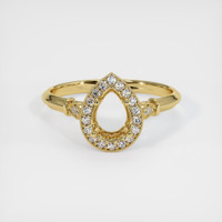 18K Yellow Gold Antique Style Ring Setting Image