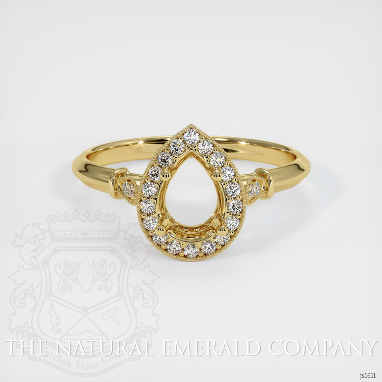 18K Yellow Gold Antique Style Ring Setting