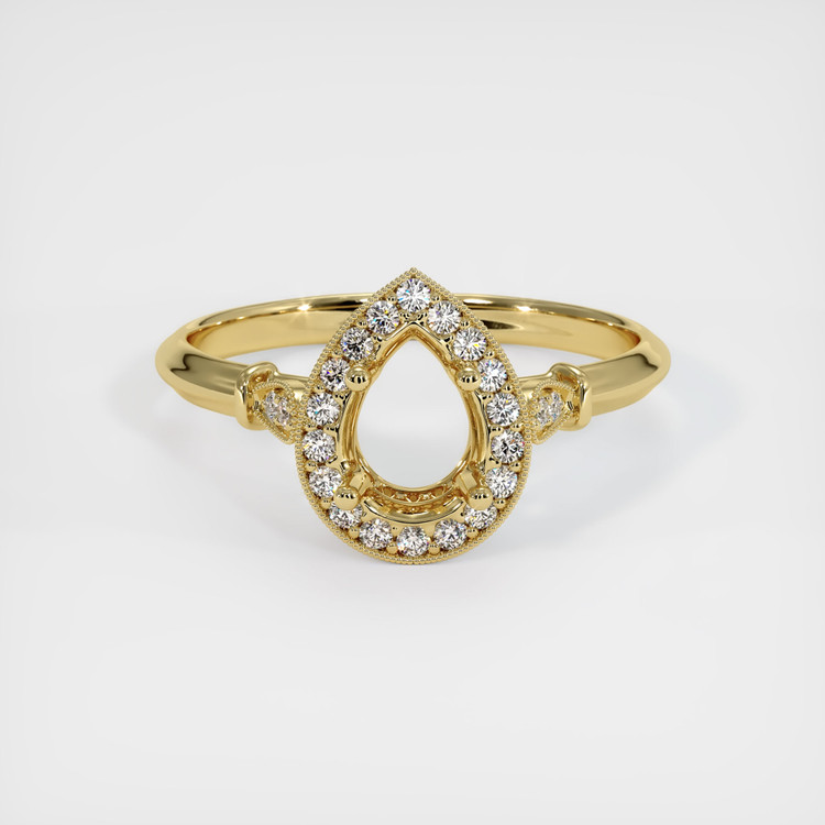 18K Yellow Gold Antique Style Ring Setting