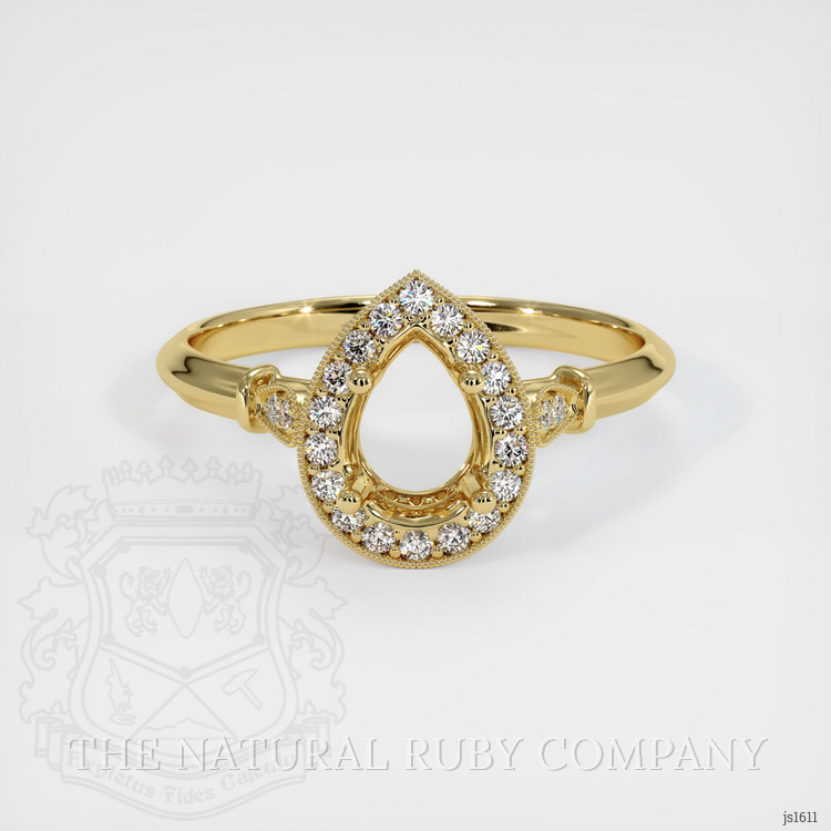 18K Yellow Gold Antique Style Ring Setting