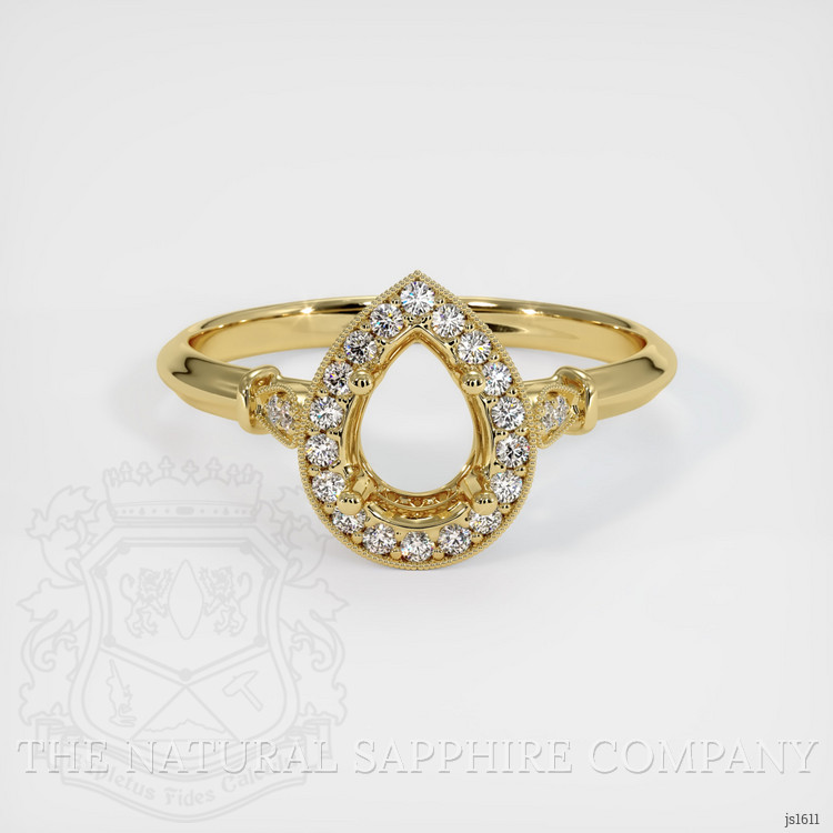 18K Yellow Gold Antique Style Ring Setting