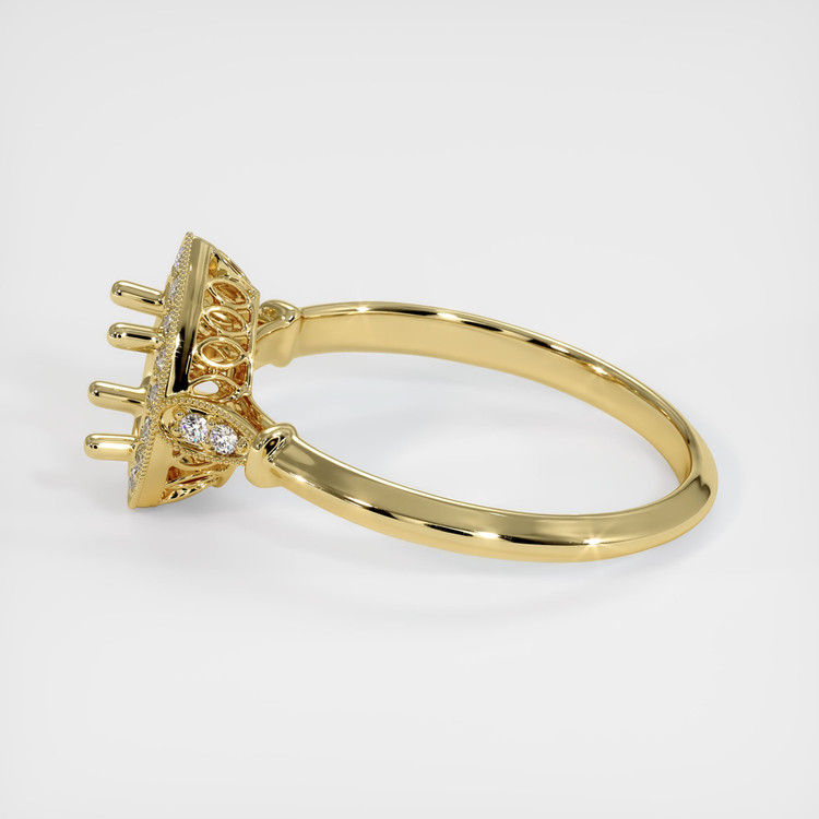 18K Yellow Gold Antique Style Ring Setting