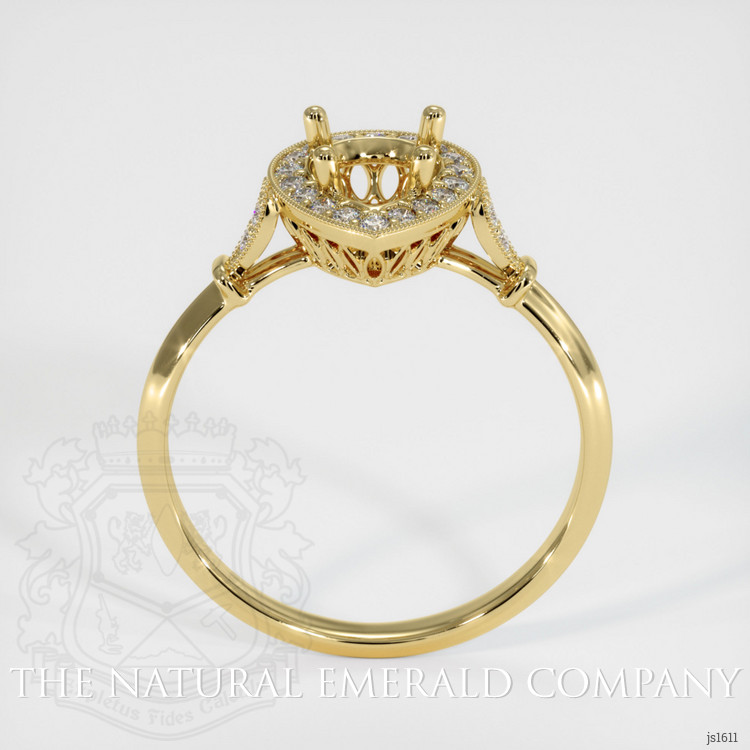 18K Yellow Gold Antique Style Ring Setting