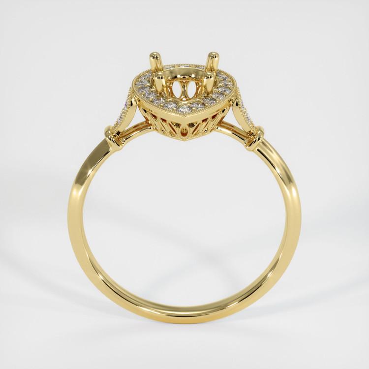 18K Yellow Gold Antique Style Ring Setting