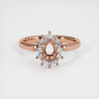 14K Rose Gold Antique Style Ring Setting Image