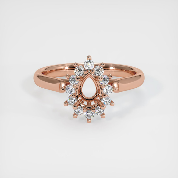 14K Rose Gold Antique Style Ring Setting