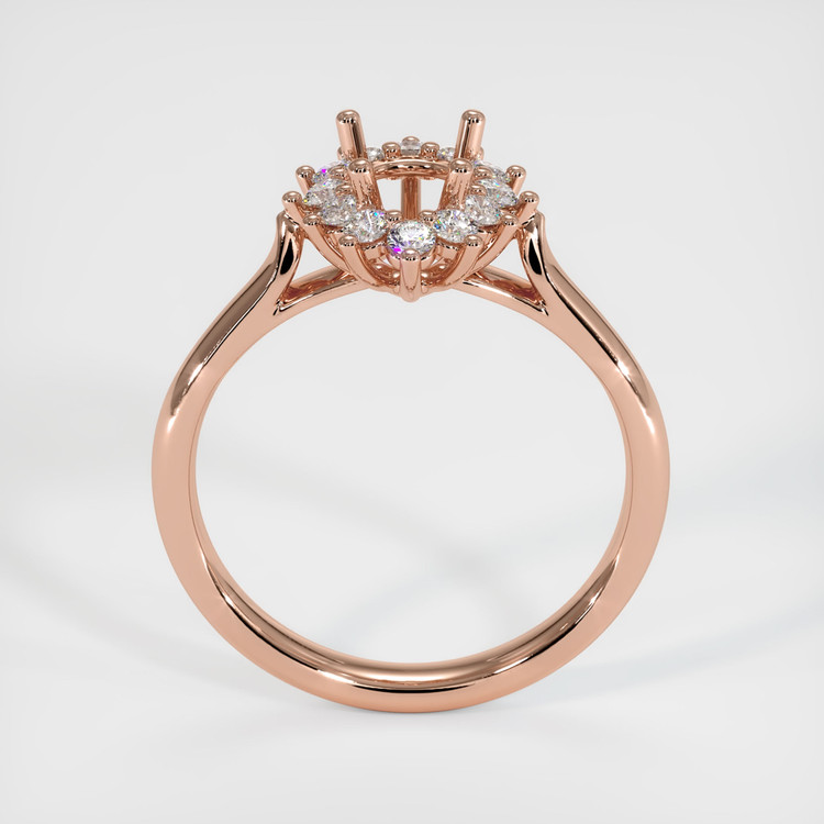 14K Rose Gold Antique Style Ring Setting