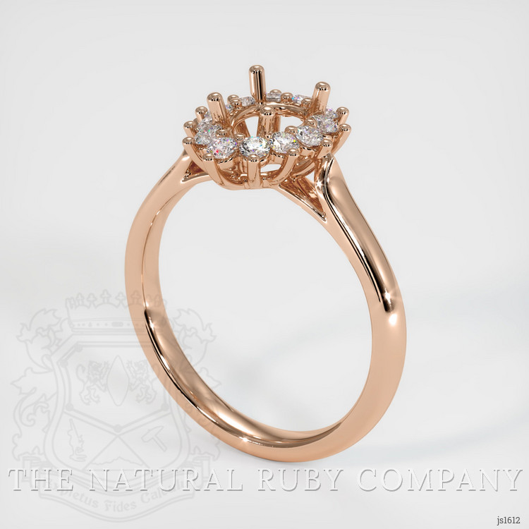 18K Rose Gold Antique Style Ring Setting