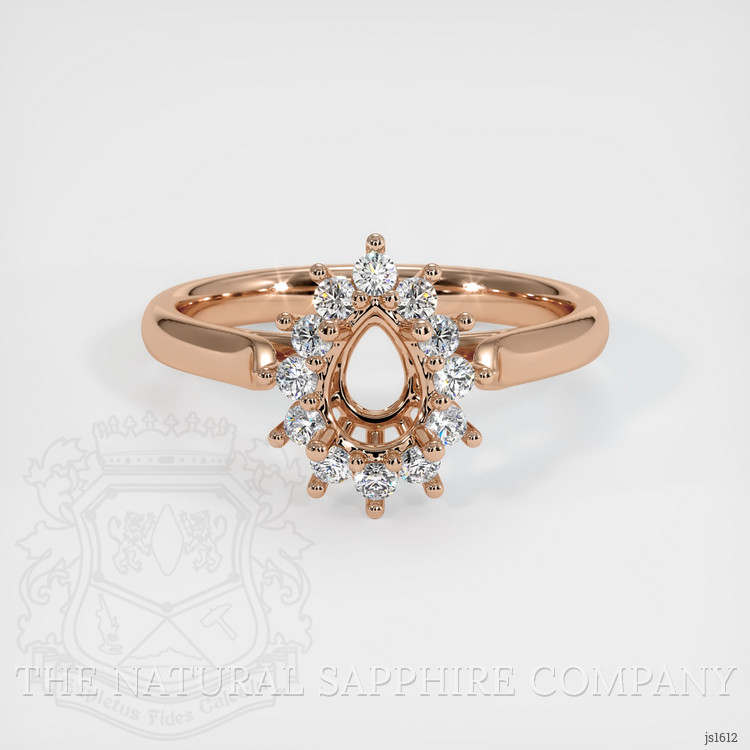 18K Rose Gold Antique Style Ring Setting