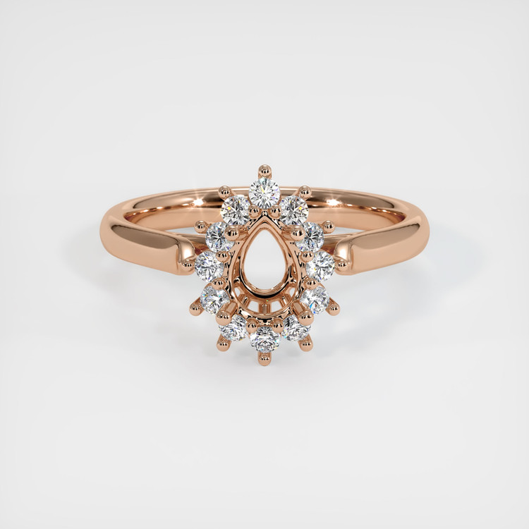 18K Rose Gold Antique Style Ring Setting