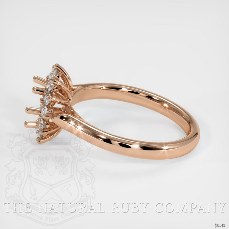 18K Rose Gold Antique Style Ring Setting