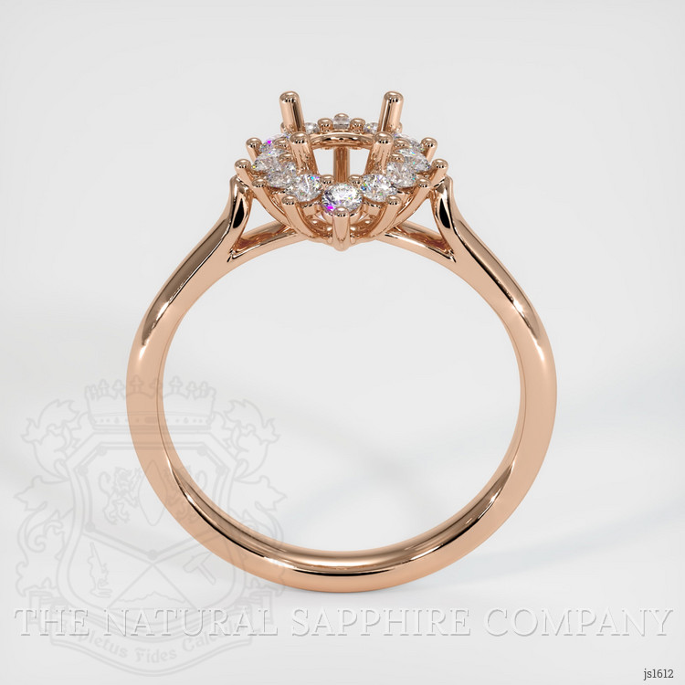 18K Rose Gold Antique Style Ring Setting