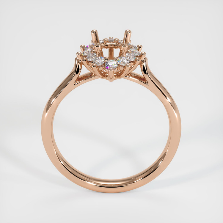18K Rose Gold Antique Style Ring Setting
