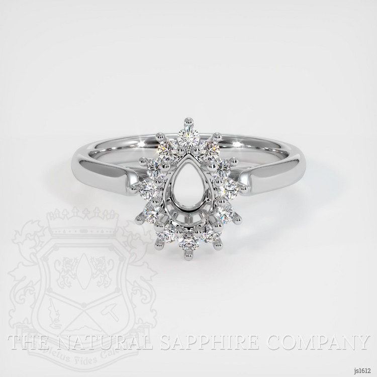 10K White Gold Antique Style Ring Setting