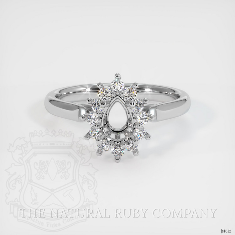 10K White Gold Antique Style Ring Setting